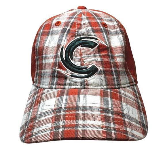 NWT Miami Hurricanes NCAA University of Miami Plaid Hat Unisex Adjustable - Picture 1 of 7